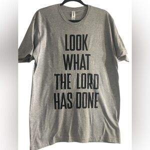 Look What the Lord Has Done, Classic Gray Men's T-Shirt, Size L